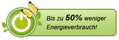 50% weniger Energieverbrauch